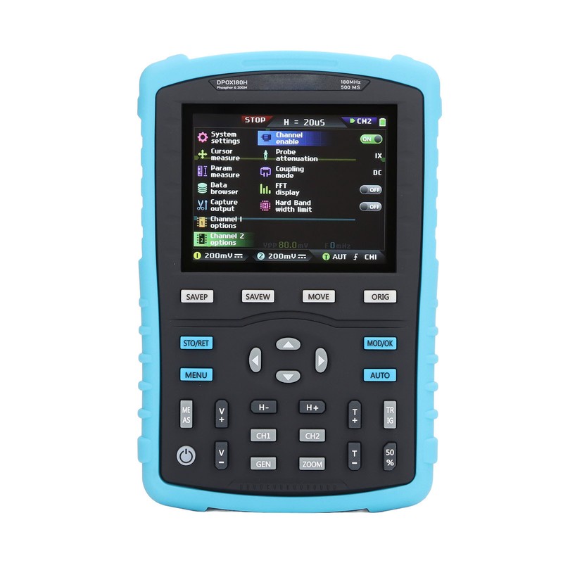 Fluorescent Digital Oscilloscope 2.8in Display 3000mAh Dual Channel Signal Generator