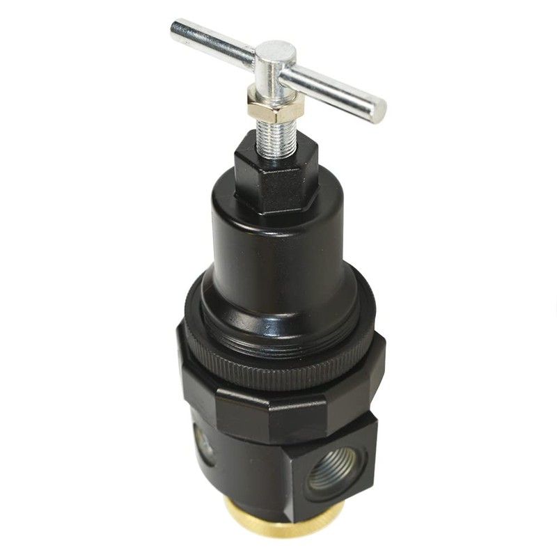 Interstate Pneumatics W1140T 1/4 Inch Standard 'T' Handle Air Regulator
