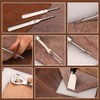37 Pieces Leather Work Tools, Leather Hand Tools with Edge,