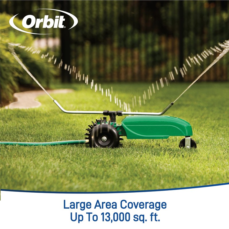 Orbit 58322 Traveling Sprinkler, Green (Traveling Sprinkler)
