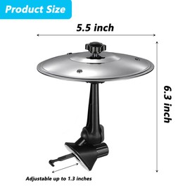 LOOEEL Mini Drum 2 PCS Car Cymbal Air Vent Mounted,14 cm Dia. Musical Car Accessory for Drivers -Mini Drum Crash Cymbal for Car Dashboard.