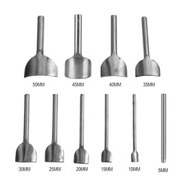 Leather Half Round Cutter Punch, Steel Leather End Punch, DIY Craft Handwork Leather Corner Cutter Hole Punch Tools Sets, 5-50mm