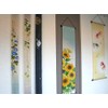 Thin Tapestry Sky Blue Morning Glory Summer Hand Painted Tapestry,