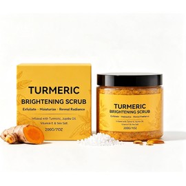 Exfoliante Iluminador De Cúrcuma, Textura De Piel Suave Y Brillante (1PCS)