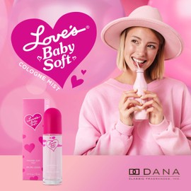 Dana Love's Baby Soft Whisper Mist 1.5oz/75 ml, Womens Body Spray