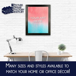 Puzzle Frame | Picture Frame | Poster Frame | Puzzle Frame | 1.25 Inch Black MDF Frame | Plexi Glass and Hanging Hardware Included (20x29)