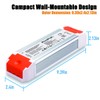 PLUSPOE 60W Dimmable LED Driver 12V, Triac/ELV/MLV AC to DC