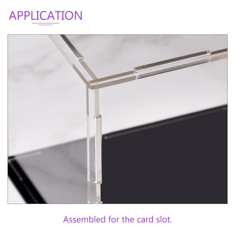 DMiotech 1 Pack Acrylic Display Case Box Transparent Dustproof Showcase,