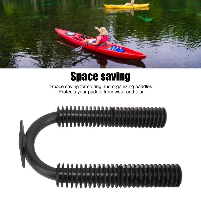 Kayak Paddle Rack High Strength One Piece Design Wall Mount