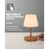WEILAILUX Outdoor Battery Operated Table Lamp Waterproof, 4000mAh Cordless Table