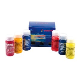 STOCKMAR Watercolour Paint Set A with 6 Colours of 20 ml