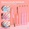 siyuwuro Kolinsky Hair Acrylic Nail Brush Oval Shaped Nail Art