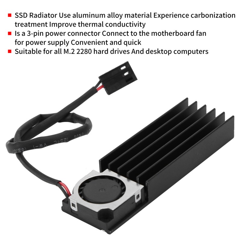 SSD Radiator with Fan Scientific Efficient Cooling Air Duct Heat