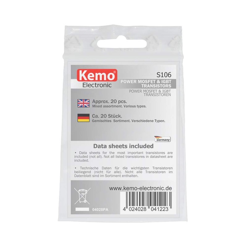 KEMO SET MOSFETS/IGBTS CA. 20 ST S106
