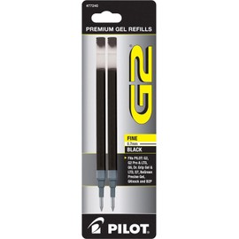 Pilot, G2 Gel Ink Refills, Fine Point 0.7 mm, Black, Twin Pack - Pack of 2 (4 Total)