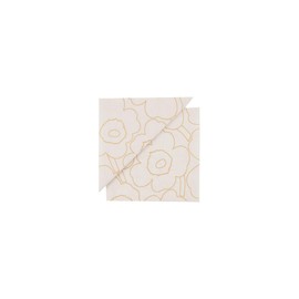 Marimekko 52_1_5272559009 F Cocktail Napkins, 9.8 x 9.8 inches (25 x 25 cm), White x Gold