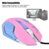 3200DPI High Sensitivity Pink Gaming Mouse Comfortable Grasping Wired Gaming
