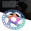 Mountain Bike TitaniumPlated Cooling Disc Brake Rotor 6 Nails Cycling