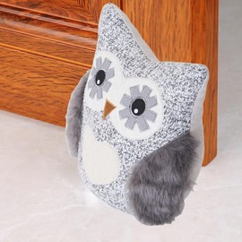 Cute Decorative Door Stopper for Bottom of Door and Inside Door Decorative.Soft and Weighted Door Stop.Door Weight to Keep Door Open for Home and Office(Owl)