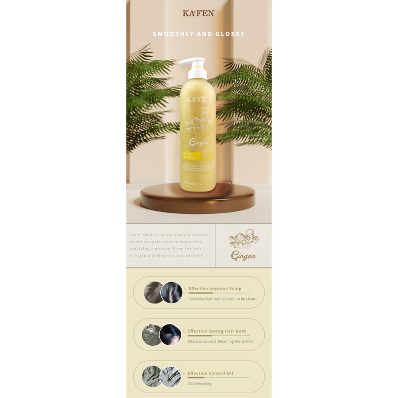 IOCell Networks Kafen Ginger Shampoo / Conditioner (250ml / 760ml