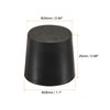 sourcing map Pack of 3 conical rubber caps 24 mm
