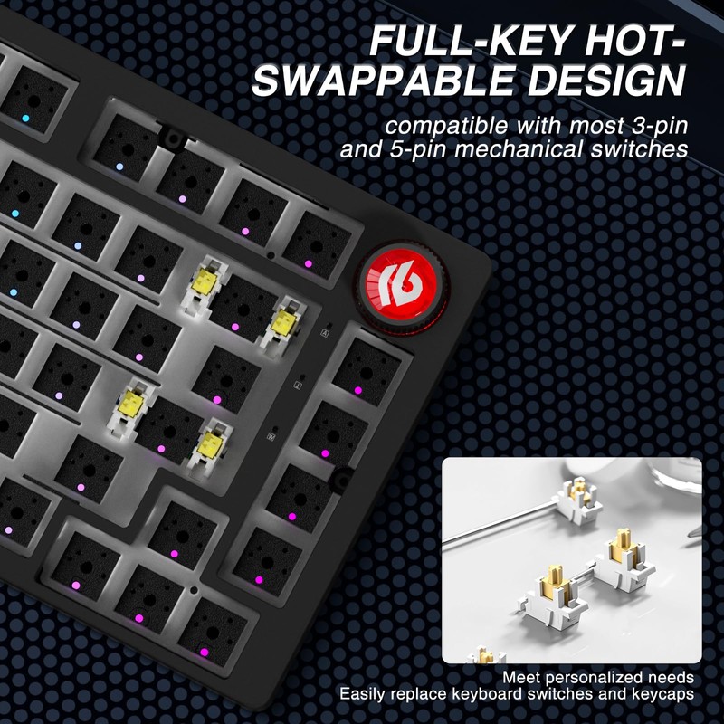LEOBOG Hi75C Pro Wireless Mechanical Keyboard Kit – Aluminum Alloy