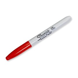 SHARPIE Fine Point Permanent Markers, Red, 1 Count