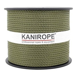 Kanirope® Polypropylene Rope Multibraid 2 mm 100 m Colour Olive (2802) 8x Braided