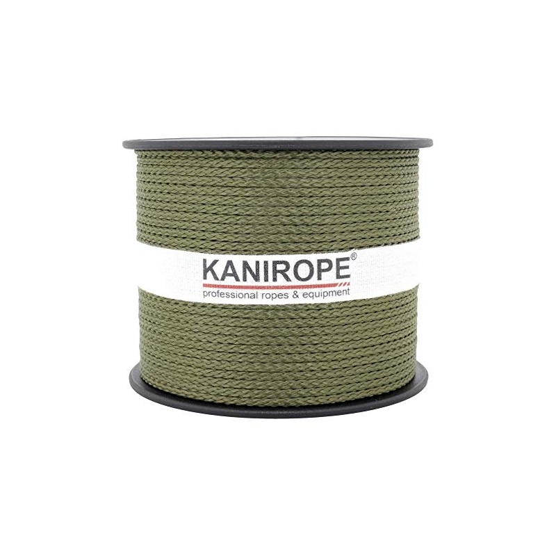 Kanirope® Polypropylene Rope Multibraid 2 mm 100 m Colour Olive