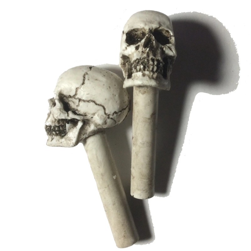 BawdyPartz American Made Hot Rat Skull Door Lock Knobs shift