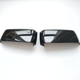 CYAuto New Door Exterior Rearview Mirror Cover Cap Trim for Ford Ranger 2024 2025 (Glossy Black)