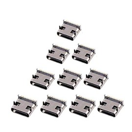 bnafes PCB USB Connector Type-C 3.1 16Pin Female Jack Fast Charging Socket 10Pcs