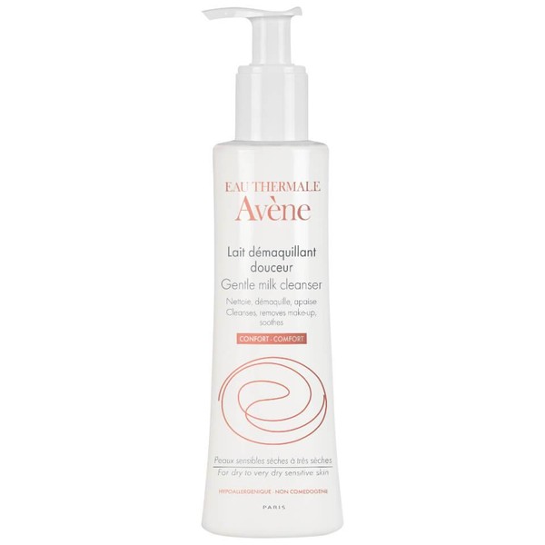 AVENE GENTLE MILK CLEANSER, CLEANSES- REMOVES MAKE UP- SOOTHES FOR
