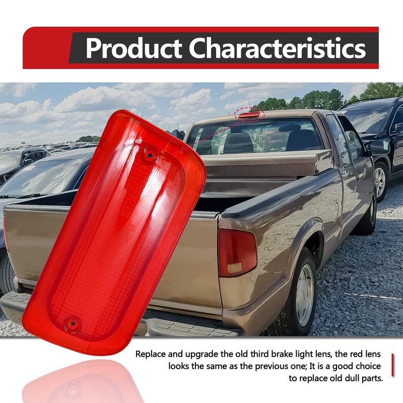 NOTISH Third Brake Light Lens, Third Brake Light Cover, Crew