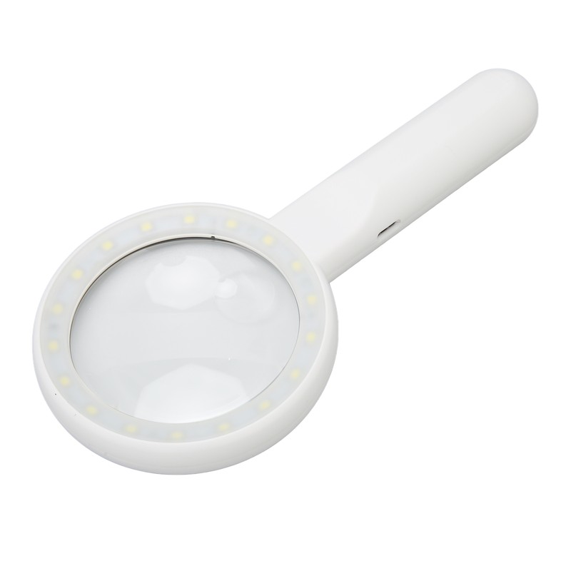 Magnifying Glass 5X 12X Handheld Magnifier with 18pcs LED for