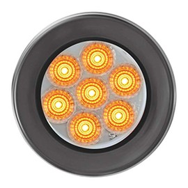GG Grand General 76631 Amber/Clear LED Light (2" Low Profile Spyder Pigtail and Grommet)