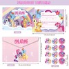 Byhsoep 12 Invitation Cards Children's Birthday Party Pony German with