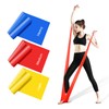 Resistance Bands Set, [Set of 3] 1.5M/4.9ft Skin-Friendly Exercise Bands