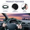 Sisrow Turquoise Mermaid Car Steering Wheel Cover - Universal 15