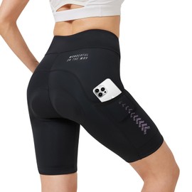 Santic Women's Padded Cycling Shorts, A-violet, XL