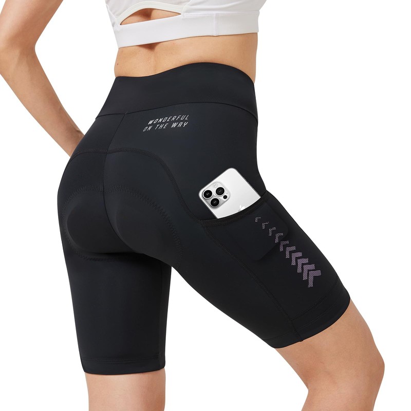 Santic Women's Padded Cycling Shorts, A-violet, XL