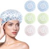 6 Piezas Gorro de Ducha Impermeable, SHUUDAUKO Gorro de Ducha