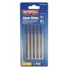 Faithfull JBT101BR Jigsaw Blades - Laminate / Wood (Pack of