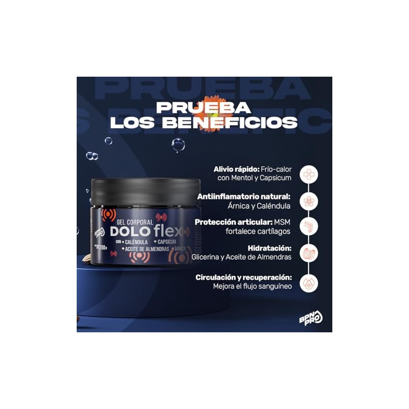 Bpn Pro Doloflex Gel Corporal 250 Árnica Caléndula Capsicum Msm