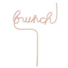 Santa Barbara Design Studio Sippin' Pretty Word Straw, 7.5 x 10.5-Inch, Brunch