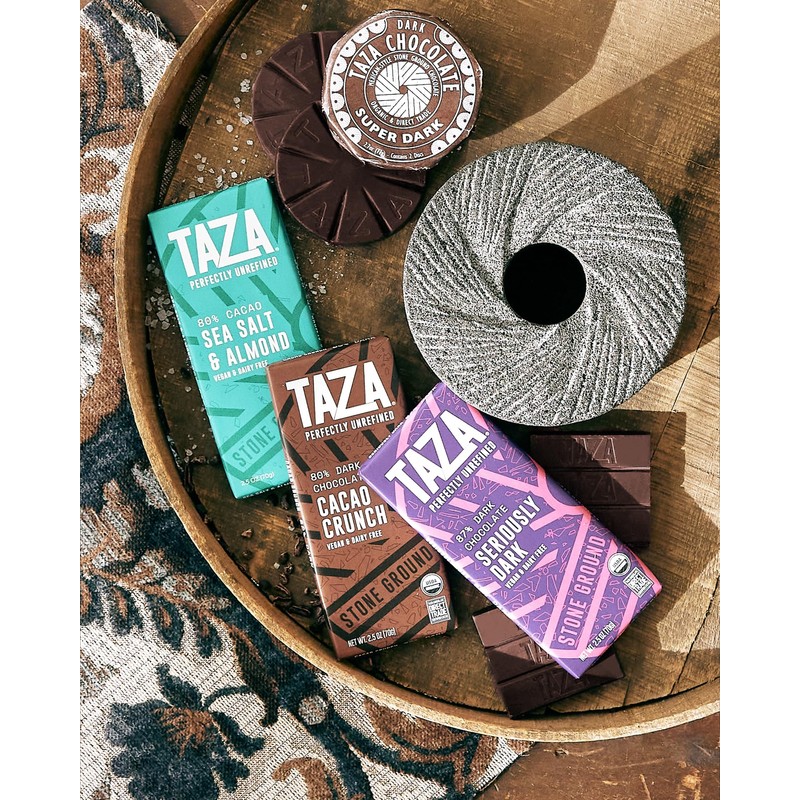 Taza Chocolate Organic Amaze Bar 87% Stone Ground, Seriously Dark,