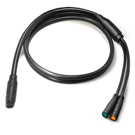 HUDAMZKY Ebike 1 to 2/1 to 4/1 to 5 Electric Bike Cable Plastic Rubber Ebike Connector Cable Wire for Electric Bike Conversion Kit (1 to 2 Red)