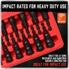 12-Piece Magnetic Nut Driver Set - Premium Impact Power Hex