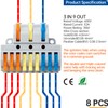 GKEEMARS 8 Pcs Electrical Wire Connectors, Compact Wire Splice Connectors