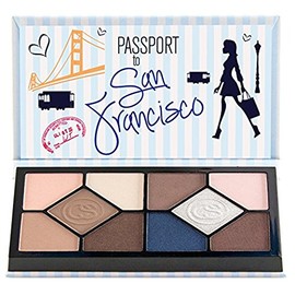Coastal Scents Passport to San Francisco Eye Shadow Palette (PL-065) San Francisco SAN FRANCISCO